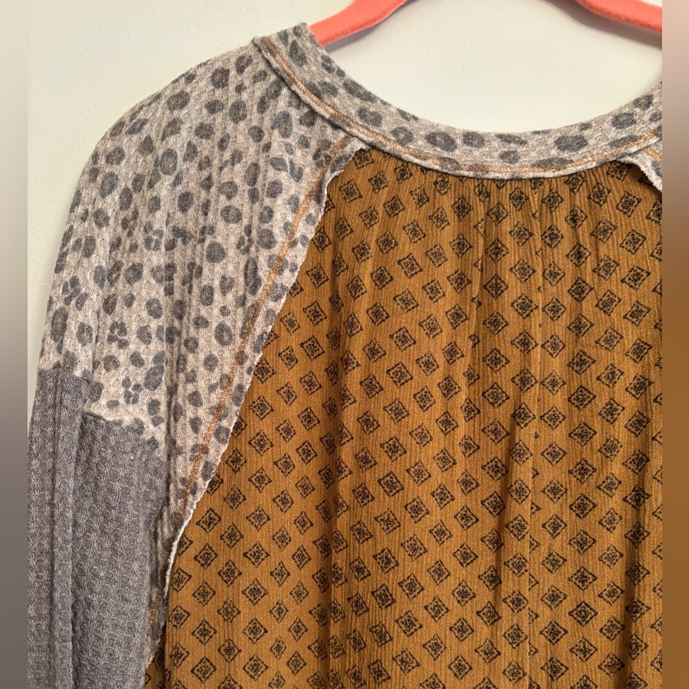 Mystree Patterned Top - Size L - image 5